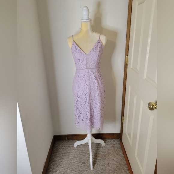 Astr THE LABEL Women's Lattice Inset Lace Dress - Size (S) - Excellent Condition - Picture 5 of 13